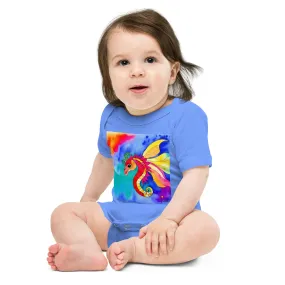 Adorable Seahorse Print Baby Short Sleeve One Piece for Stylish Little Ones