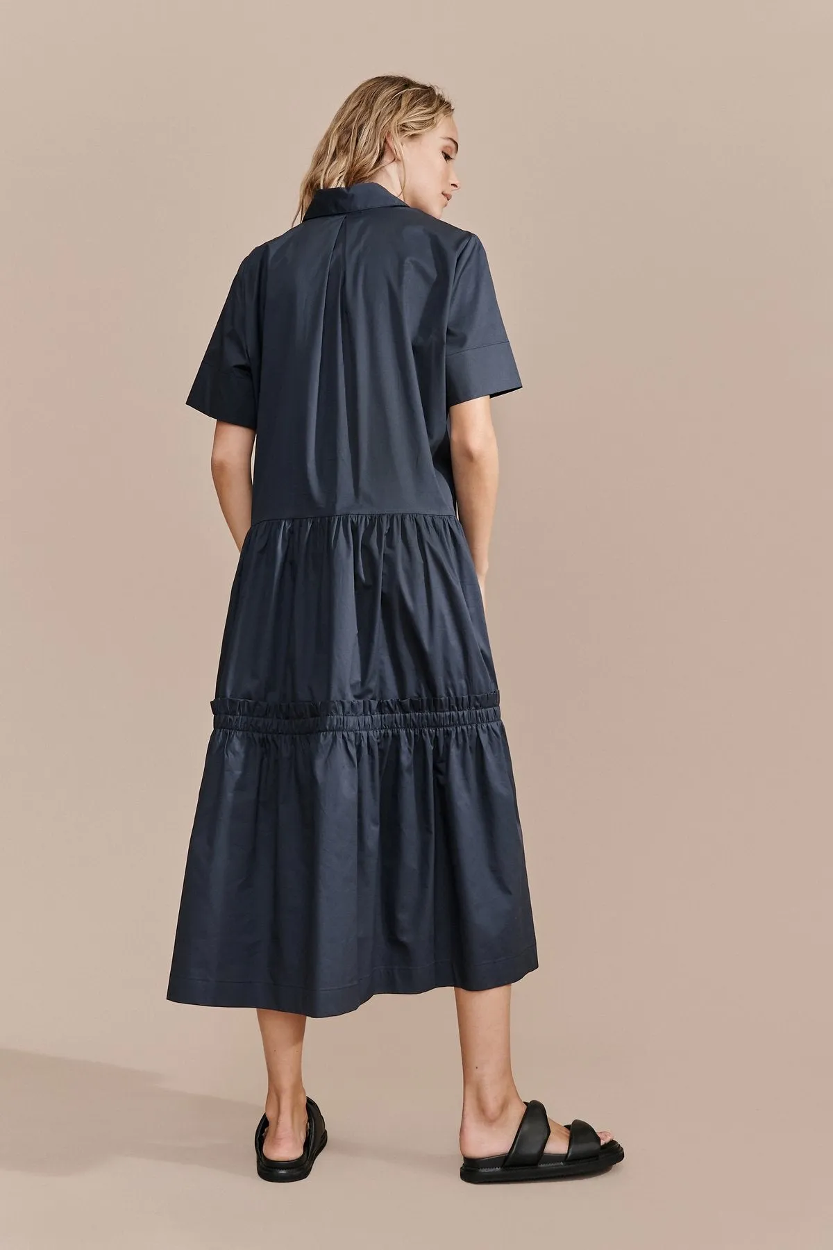 Aho Dress- Deep Navy