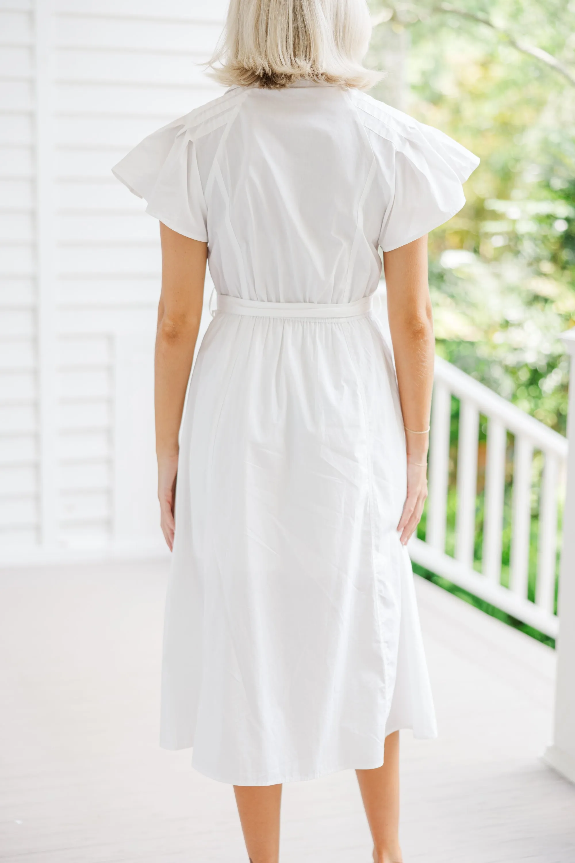 All In A Dream White Midi Dress