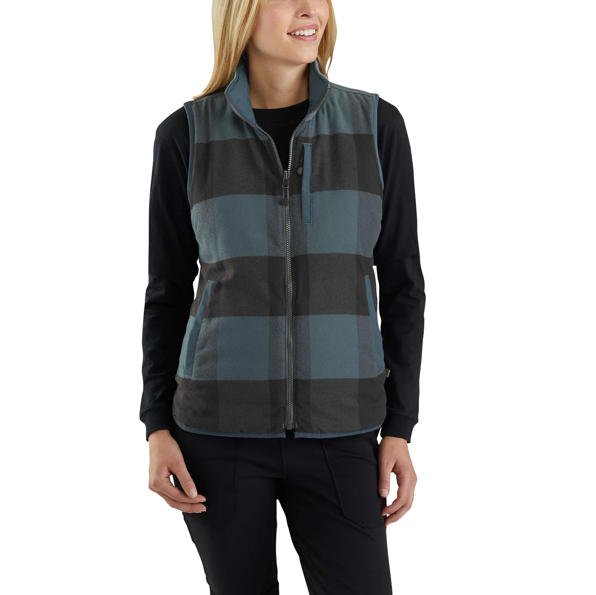 Amoret Reversible Flannel-Lined Vest