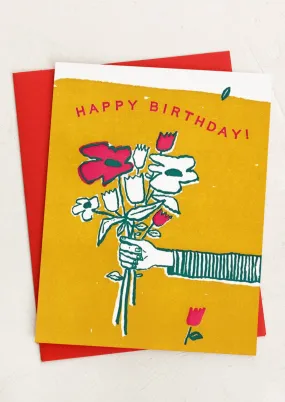 Birthday Flowers Card