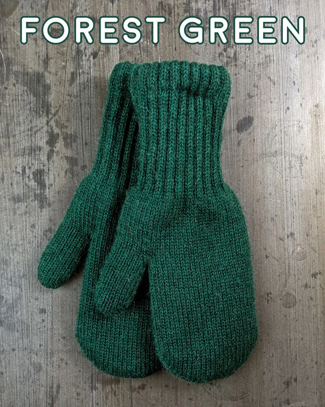 Bouclé Lined Alpaca Mittens