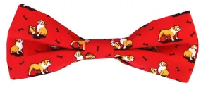 Bulldog Bonanza: Boys Bow Tie - Red