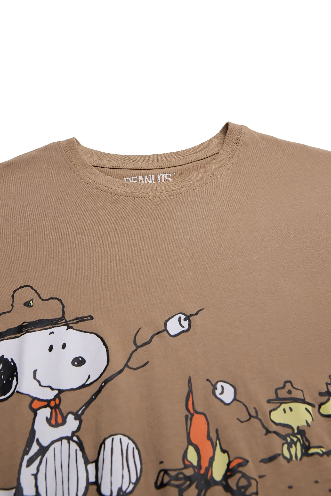 Camp Snoopy Camp Fire Graphic Relaxed Tee