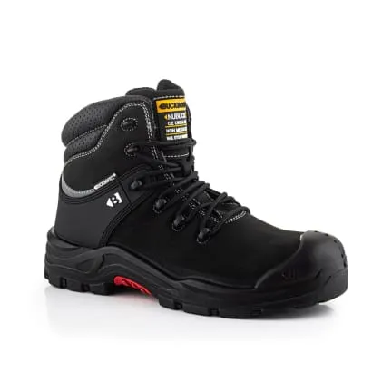 Composite Buckbootz Nubuckz S3S SC HRO FO LG WPA Safety Lace Boot - Stylish and Protective Composite Safety Lace Boot