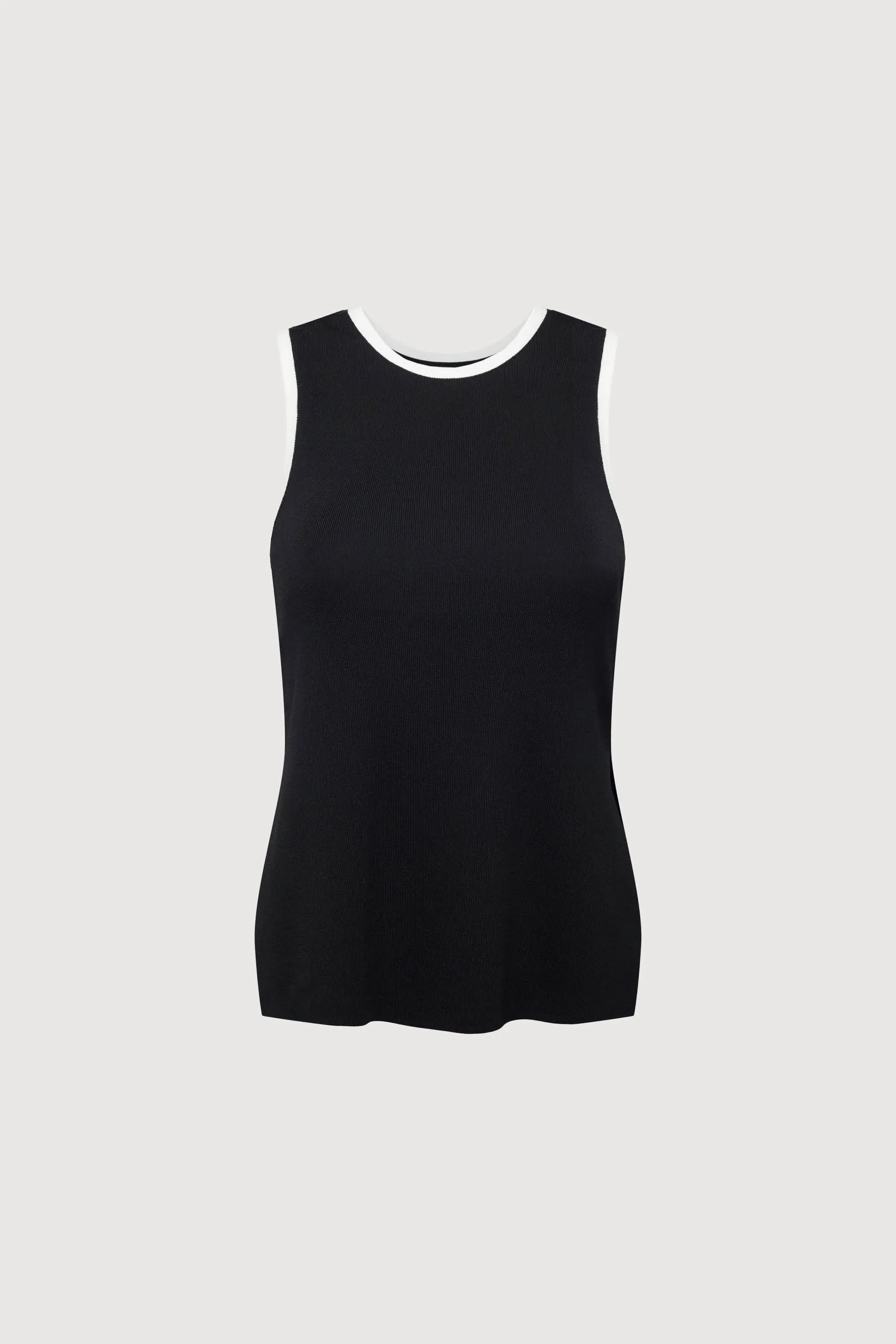 CONTRAST TRIM RACER BACK TANK TOP