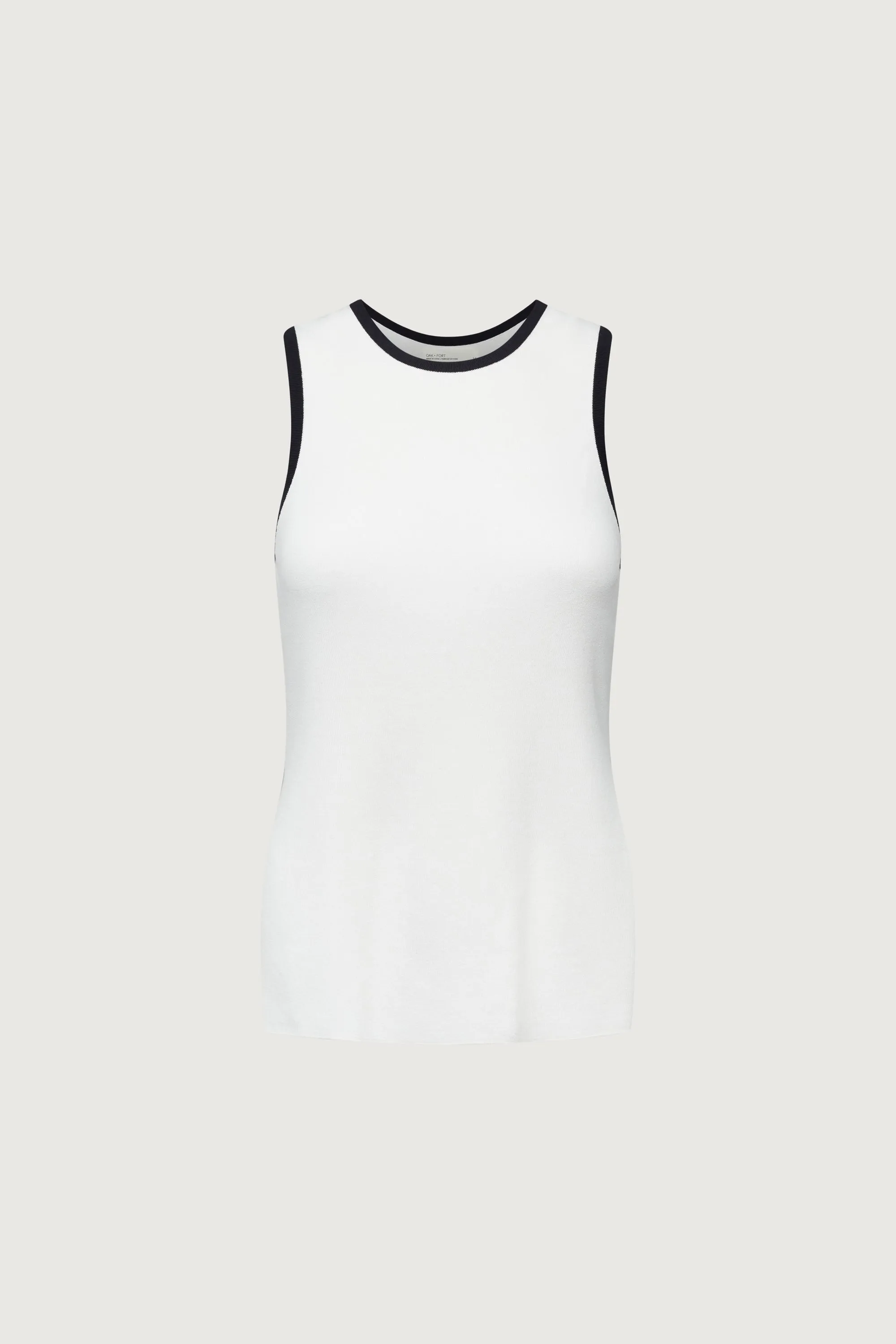 CONTRAST TRIM RACER BACK TANK TOP