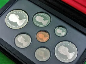 Currency - Coin Set - 1987 - RCM - Double Dollar Proof Set - 400th Anniversary of John Davis' Exploration of Baffin Island