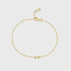 Deia Gold Vermeil Single Kiss Bracelet