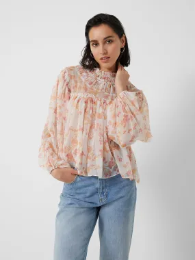 Diana Recycled Crinkle Long Sleeve Blouse