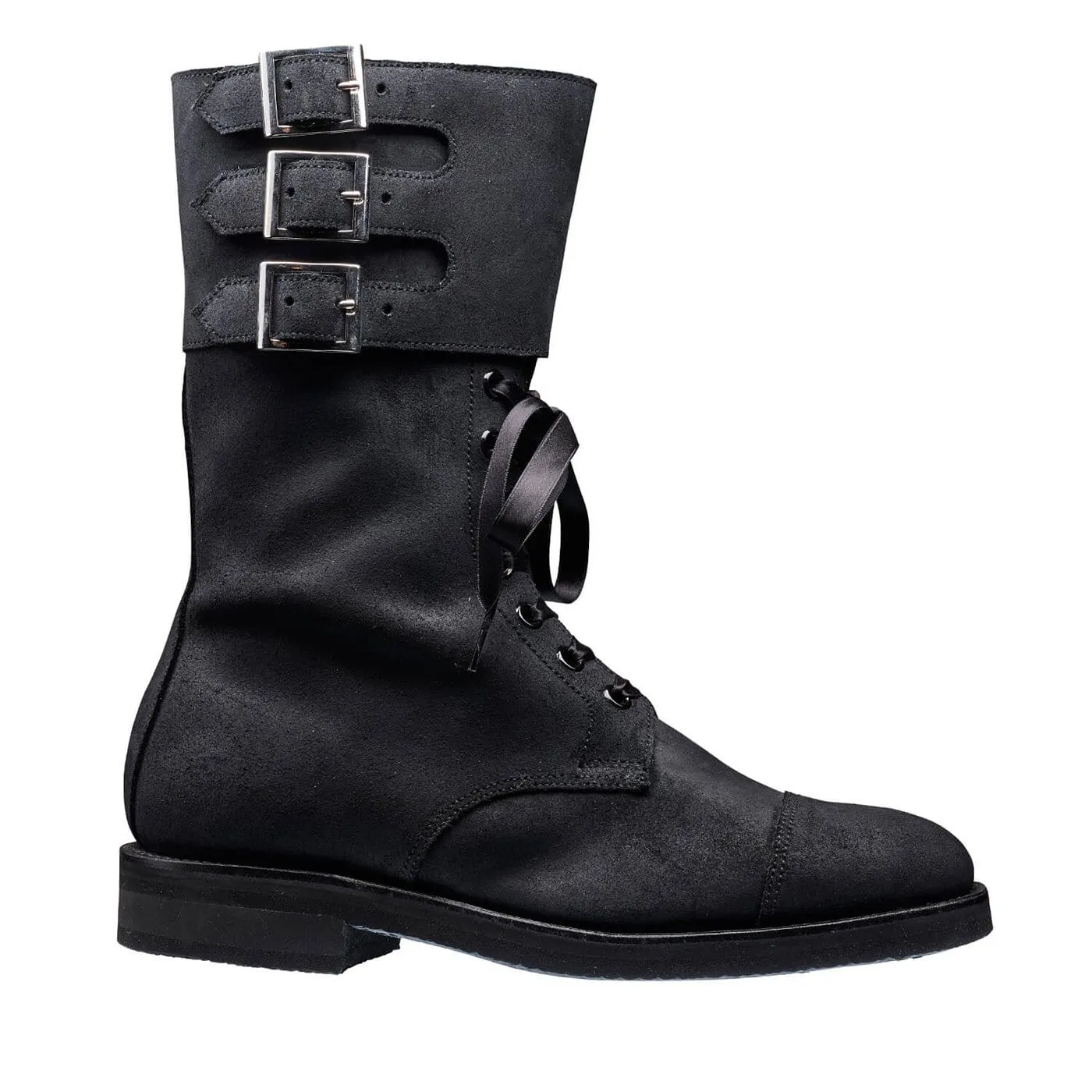 Ella Black Rough-Out Suede