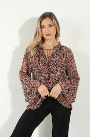 Flare Sleeve Blouse | Isola