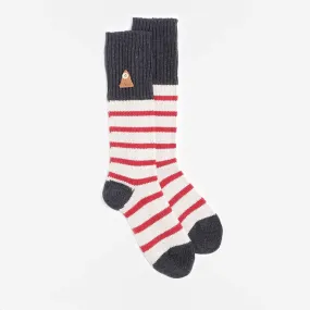 Folk Wool Stripe Socks