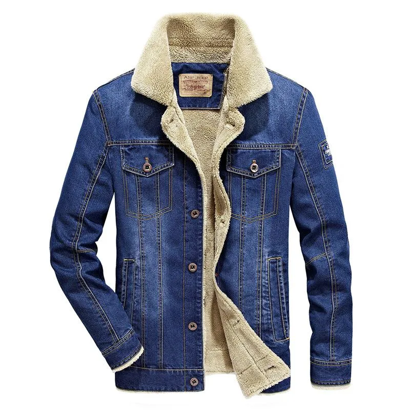 Men's Classic Cowboy Lined Denim Jacket