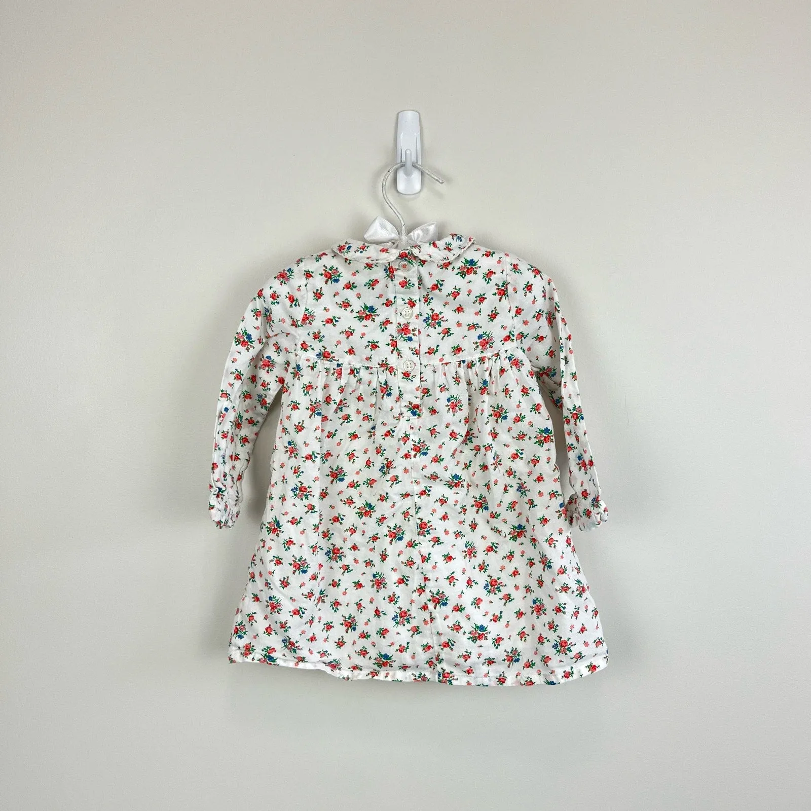 Mini Boden Smocked Floral Dress 6-12 Months