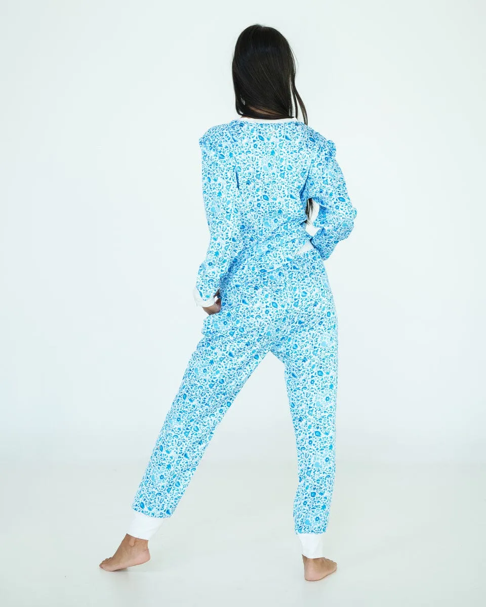 Must be Satin Pajamas - Blue Floral