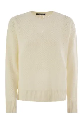 OPEN-KNIT SWEATER WITH BEAD DETAILING