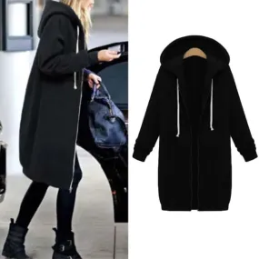 Oversized Hooded Sweatshirt for Women: Warm & Cozy Autumn/Winter Style