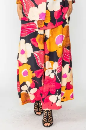 Plus Size Fuchsia Palazzo Pants W Pockets