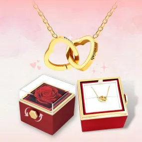 Rose Box   Secret 18k Heart Necklace (Engraved)