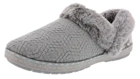 Skechers Women's Bobs Too Cozy-Deco Drifter Memory Foam Slippers