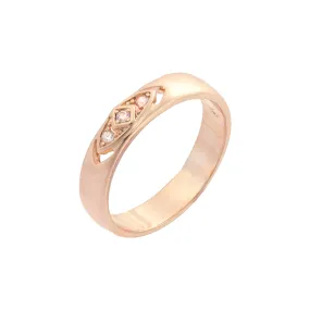 .Solitaire rings in Rose Gold, 14K Gold, two tone plating colors