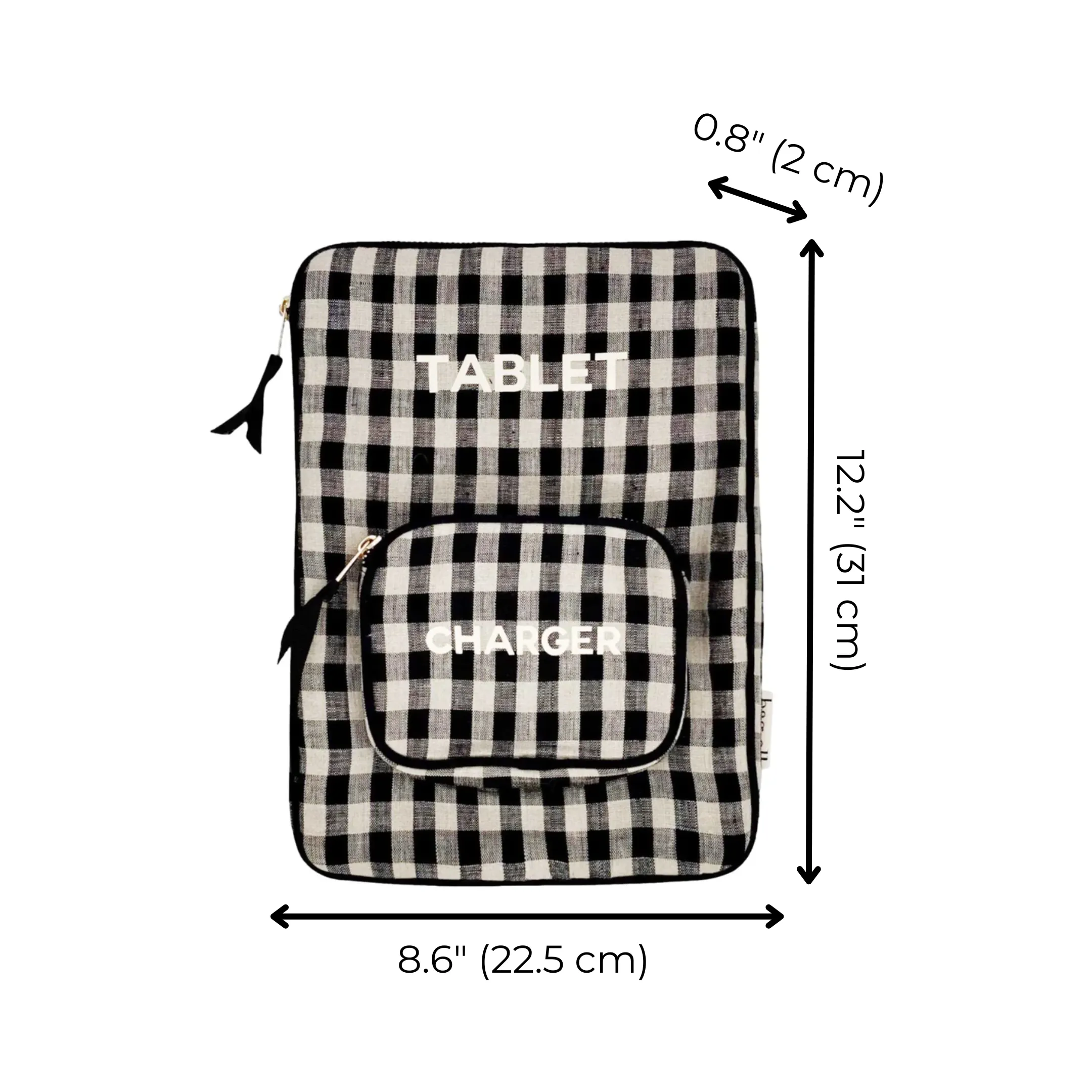 Tablet Case 11", Charger Pocket, Gingham