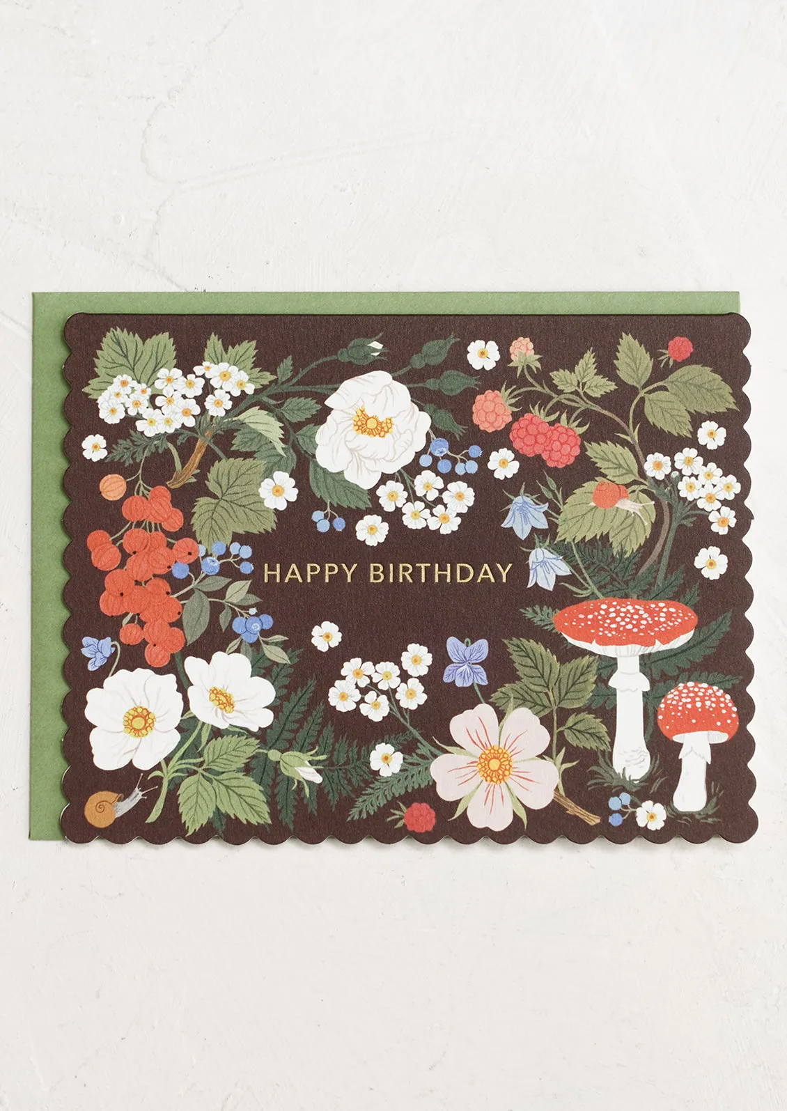 Woodland Motif Birthday Card